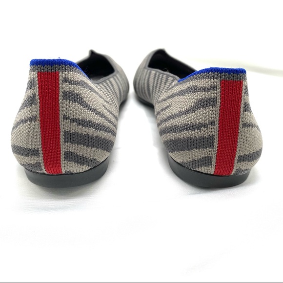 Rothy's Shoes | Rothys New The Point Grey Zebra Flats 75 | Poshmark